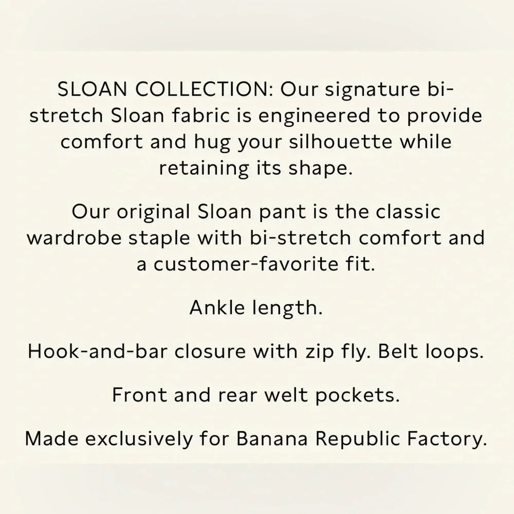 Banana Republic Slim Sloan Pant - Picture 8 of 10